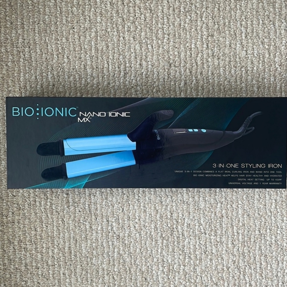 Bioionic hair straightener 3 in 1